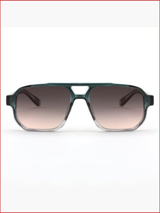 70s Retro Square Aviator Sunglasses UV400 Protection Small Rectangle Vintage main image 2